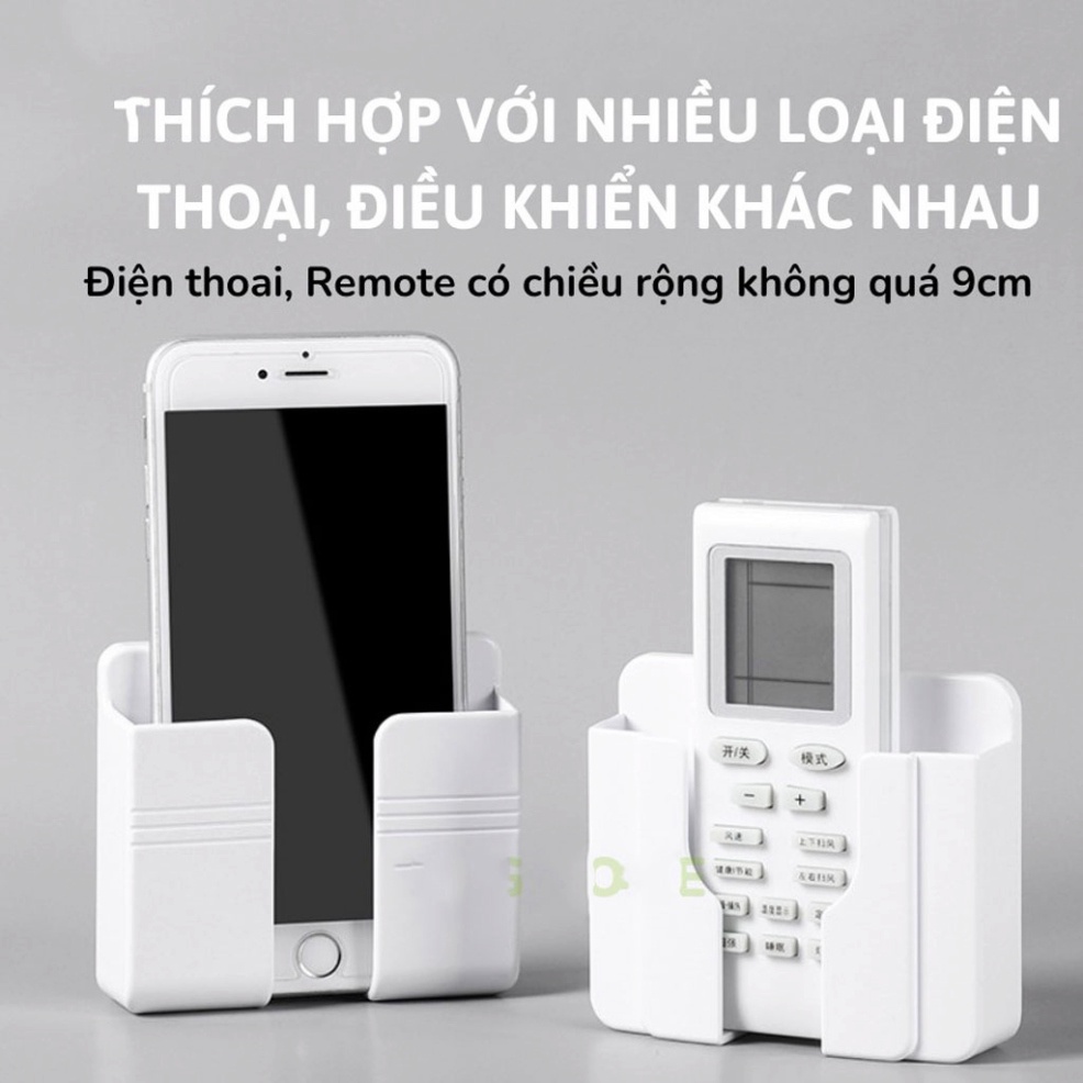 Kệ Dán Tường Để Điện Thoại, Remote - Giá Đỡ Sạc Điện Thoại Thông Minh Đa Năng Tiện Lợi - Goteca