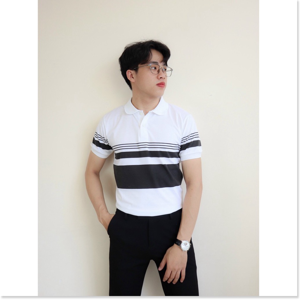 Áo thun cổ trụ ngắn tay hoạ tiết mới cho ae KOKO MI FASHION