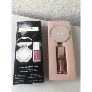 Set mini son dưỡng và phấn nhũ Fenty