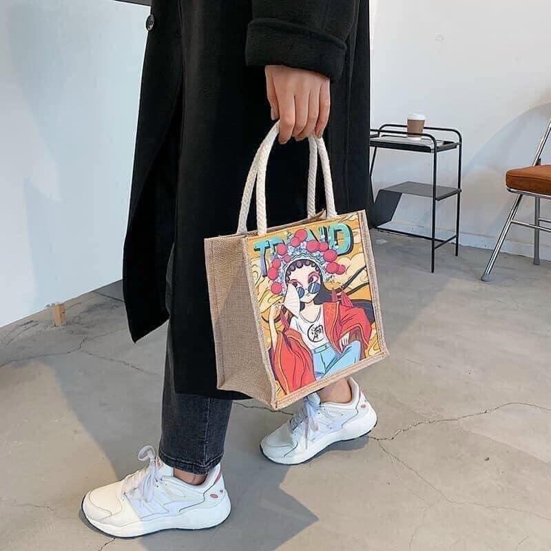 [Mã WAMT2405 giảm 10K đơn 0K] Túi cói mini họa tiết vintage | BigBuy360 - bigbuy360.vn