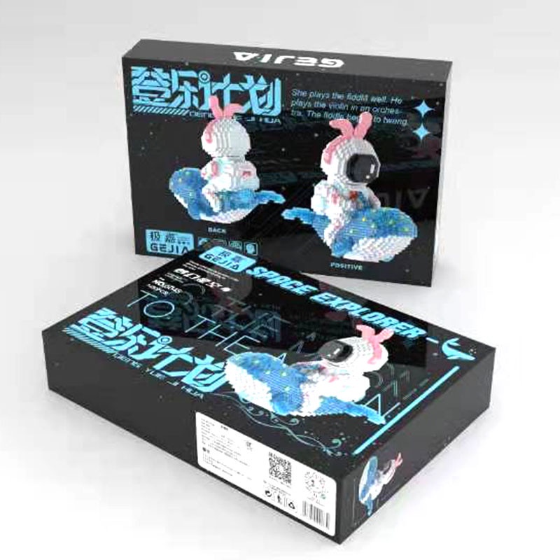 Đồ Chơi Xếp Hình Cá Voi/Phi Hành Gia Mini Màu Dạ Quang Giáo Dục Sớm Cho Bé