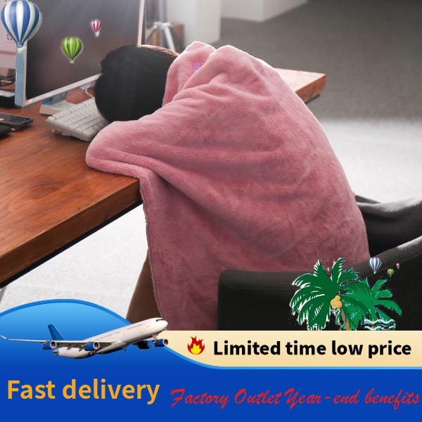 〉 (●´∀｀●Bộ Chăn Ga Và Vỏ Gối Bằng Vải Lông Dày Dặn Cho Văn Phòng