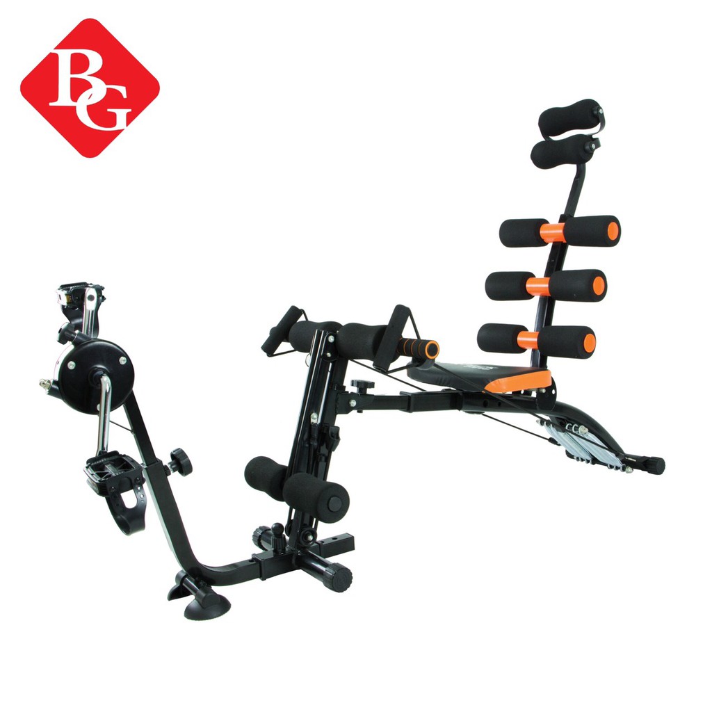 GYM19-Máy tập cơ bụng đa năng NEW SIX PACK CARE phối hợp nhiều bài tập, thêm bộ bàn đạp đa năng, đặc biệt kèm đĩa xoay