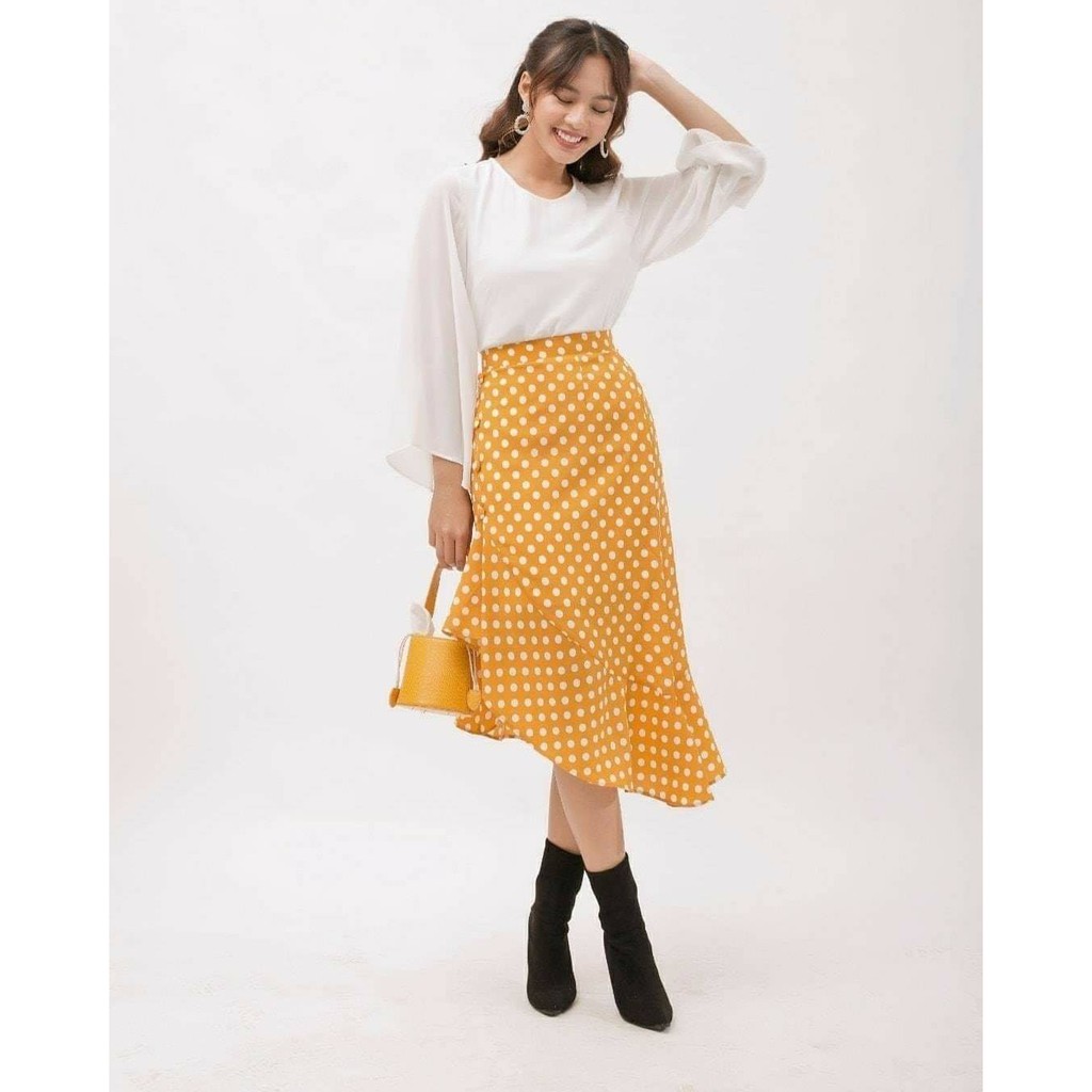 Áo voan lụa tay loe