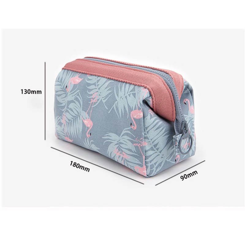 Túi đựng mỹ phẩm hoa văn Brahma Flamingo,,,