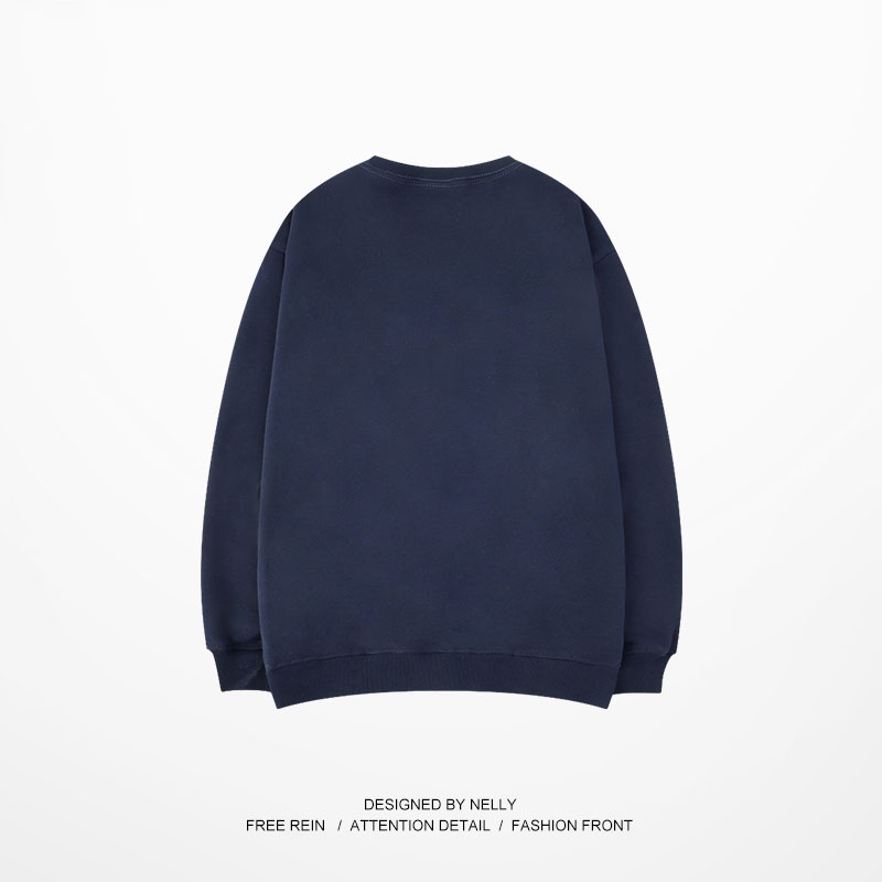 Áo sweater Nelly nỉ lót lông in hình "PUNK" áo nỉ