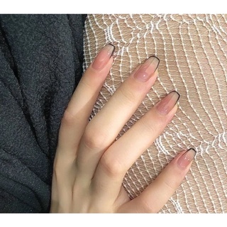 [Nailbox] Móng up thạch fen đầu móng đen nhẹ nhàng