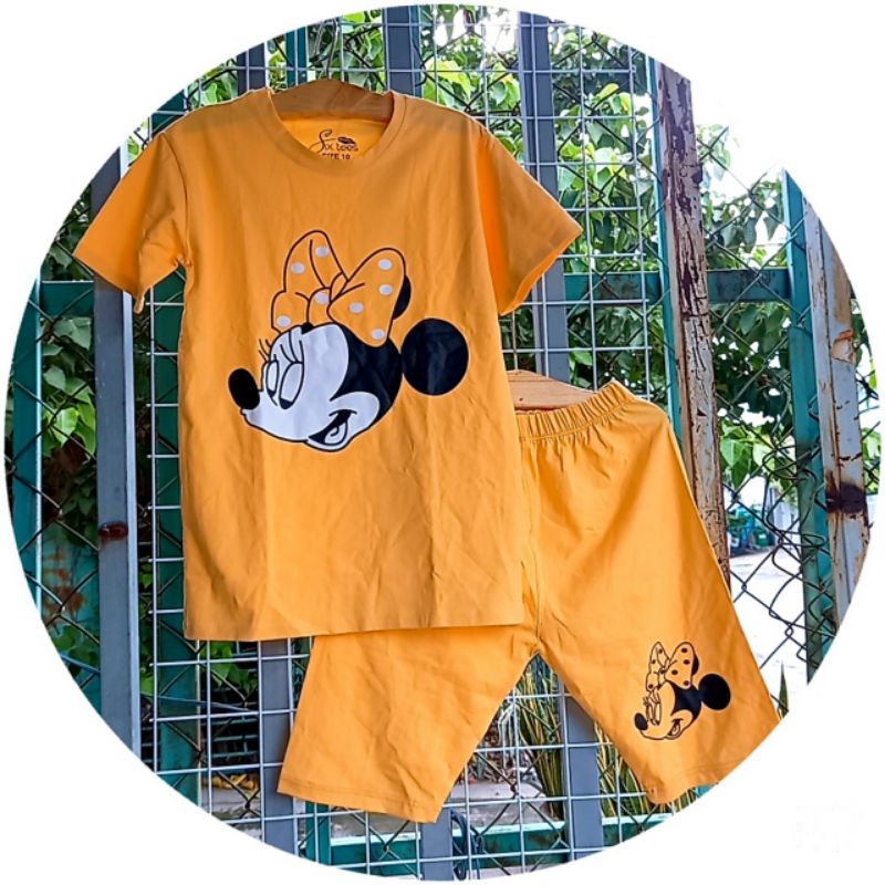 Bộ tay ngắn quần ngố thun cotton 100% chính phẩm hàng shop size cồ