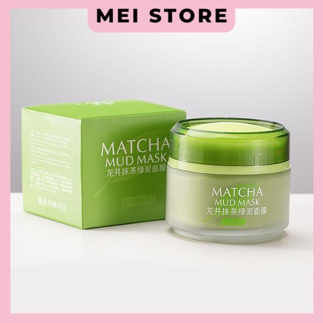 Mặt Nạ Bùn Trà Xanh Laikou Matcha Mud Mask 5 Tác Dụng 85g