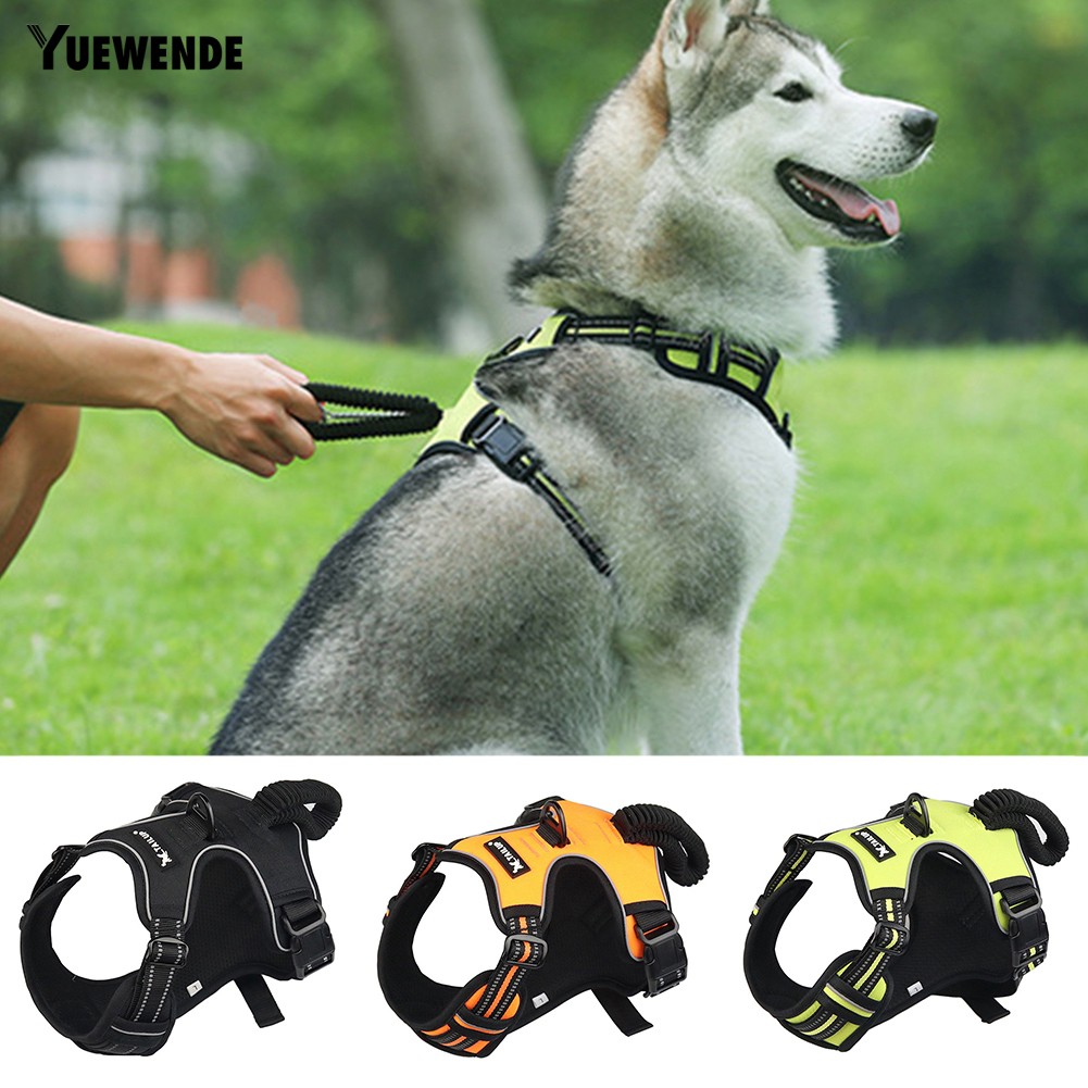 Áo dắt chó đi dạo có thể điều chỉnh thoáng khí phối dây buộc phản quang