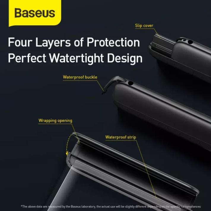 Túi chống nước cao cấp cho điện thoại 7.2 inch trở xuống chuẩn chống nước IPx8 hiệu Baseus Let'sGo - Hàng chính hãng