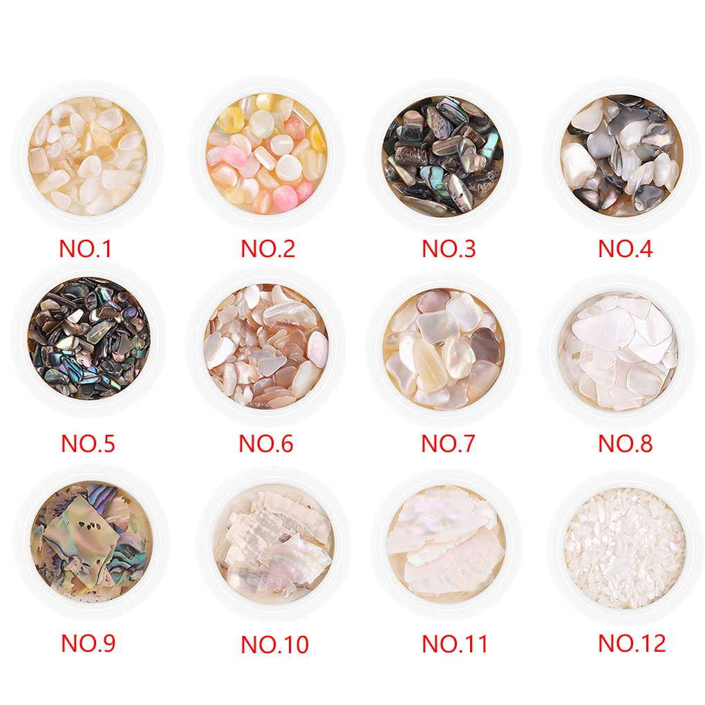 [Hàng mới về] Hộp phụ kiện đựng sequin trang trí móng tay nghệ thuật