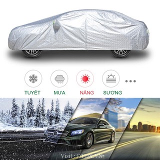 Áo trùm bọc xe ô tô 7 chỗ/ 4 chỗ 3 lớp tráng nhôm che nắng che mưa, chống bụi siêu bền, dễ gấp gọn và sử dụng GIÁ ƯU ĐÃI