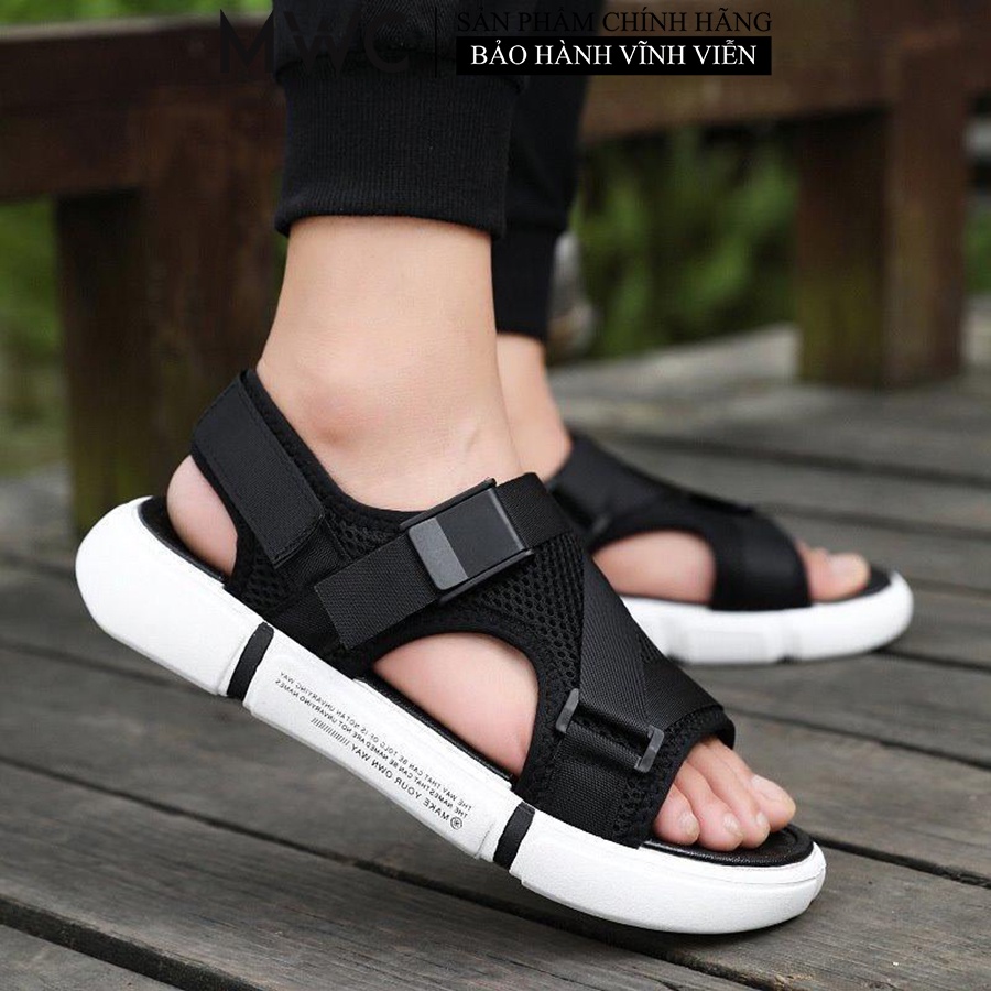 Giày MWC 7056 - Giày Dép Sandal Nam, Giày Dép Quai Hậu Quai Ngang Bản To Cool Ngầu