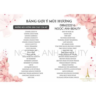 TINH DẦU NƯỚC HOA AROMA PHÁP
