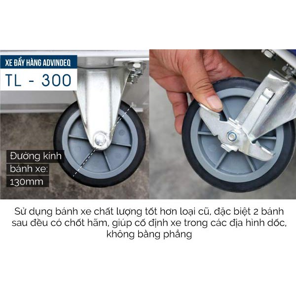 Xe đẩy hàng ADVINDEQ TL-300 tải trọng 300-350kg