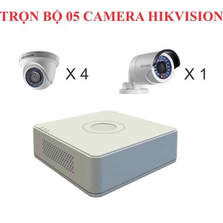 Trọn bộ 5 camera hikvision
