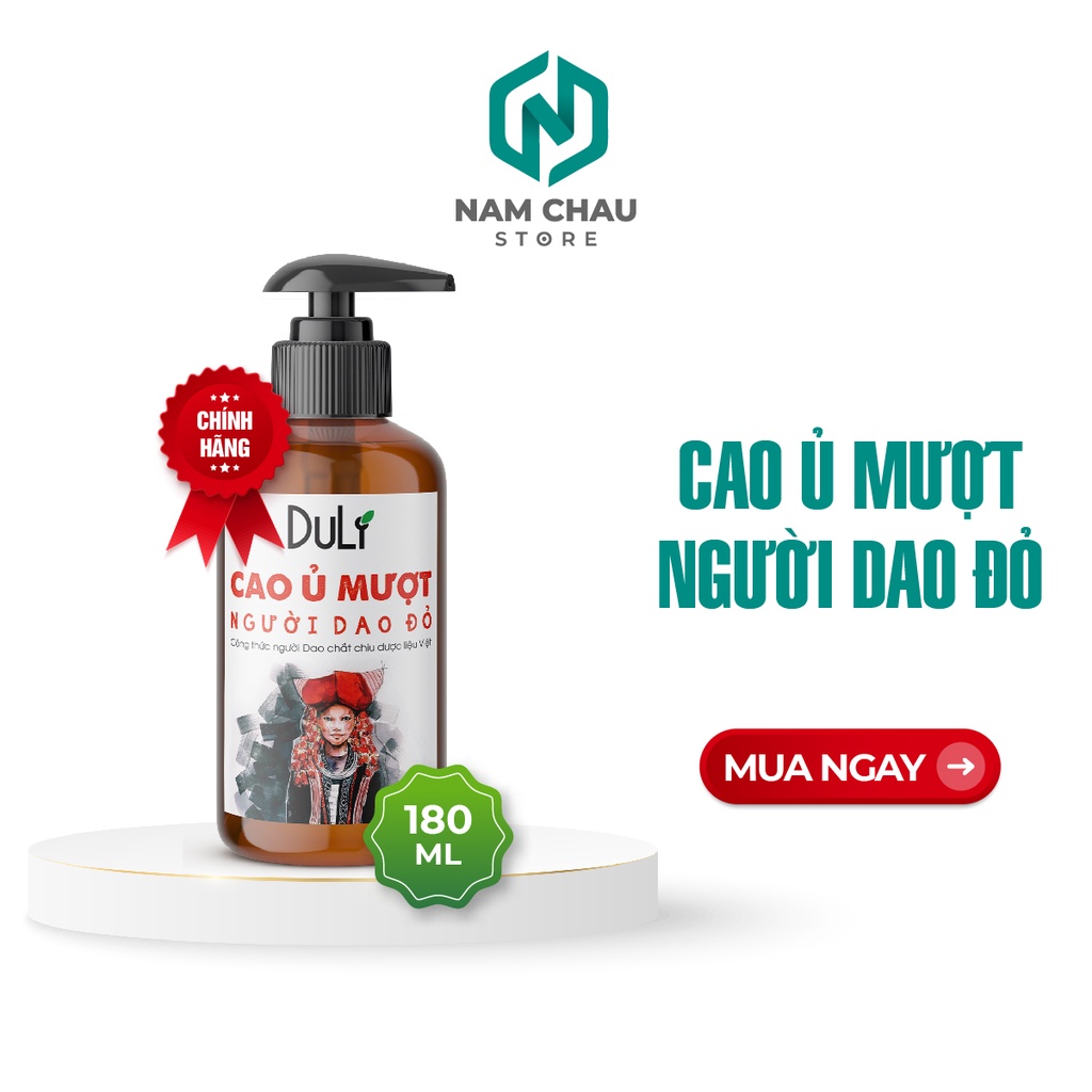 Namchaustore - Cao Ủ Mượt Dược Liệu Người Dao Đỏ Dulivina 180ml