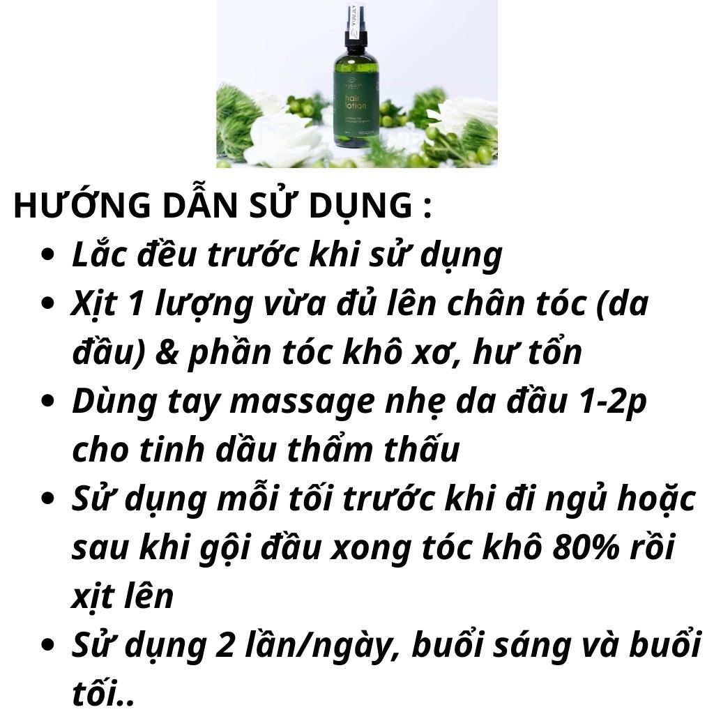 Vijully Xịt Bưởi Xanh Kích Thích Mọc Tóc Giảm Rụng Tóc Chăm Sóc Tóc Tinh Chất Dưỡng Tóc Nhanh Dài Tinh Dầu Bưởi Vi Jully