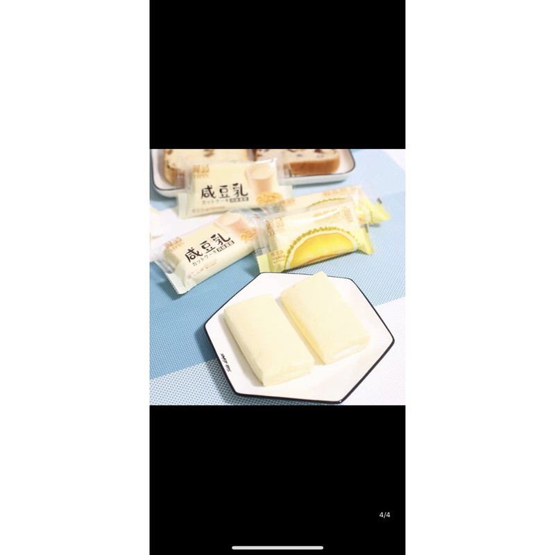 Hộp 2kg Bánh Bông Lan Sữa Đậu Nành Kẹp Kem (42- 44c)