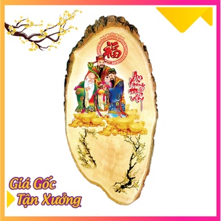 [ FREE SHIP – KHÔNG LỐC] Lịch Gỗ Treo Tường Thần Tài Thổ Địa, Tài Lộc Như Ý, Phước Lộc Thọ Giáp Thìn 2024