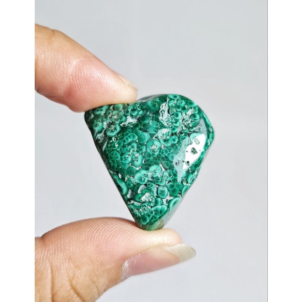 Tumbled Malachite  tự nhiên thanh tẩy Tarot, làm handmade, reiki healing, sưu tầm trưng bày...