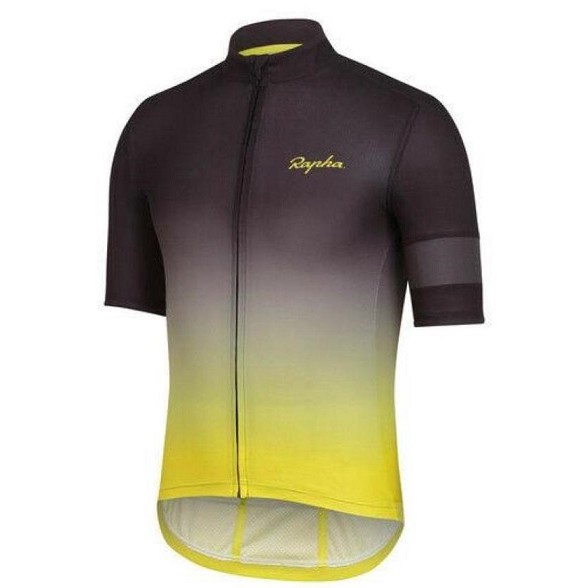 Hàng Có Sẵn Mới Bộ Quần Áo rapha jersey Tay Ngắn Màu Gradient Mau Khô Đặc Biệt Cho Nam Đi Xe Đạp Ngoài Trời