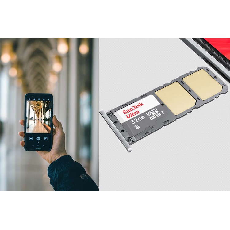 SANDISK Thẻ nhớ Micro SD 32GB 64GB 128GB 256GB Ultra CLASS10 80Mbps / 100Mbps