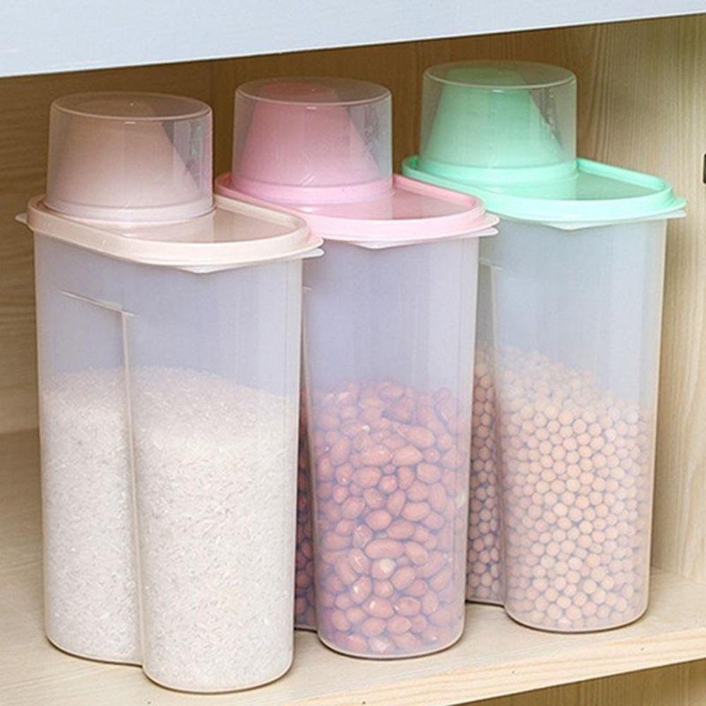 KUNHEV Hộp Nhựa Đựng Thực Phẩm Khô Kín Khí Dung Tích 1.9L / 2.5L