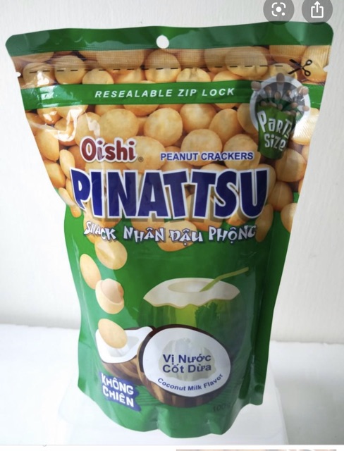 SALE Snack đậu phộng OISHI Pinatsu party size hàng CHUẨN Date xa