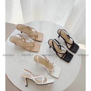 Sandal xỏ ngón vuông G071