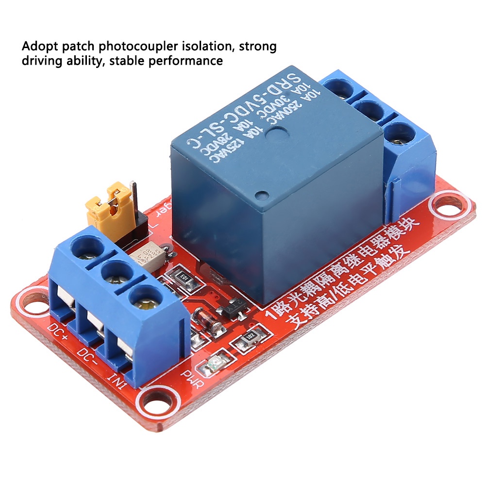 1 Channel Optocoupler Relay Module Board High & Low Trigger 5V/12V/24V