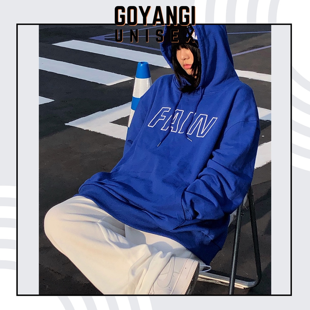 Áo Hoodie GYG Unisex Fain Form Rộng Oversize Phong Cách Hàn Quốc