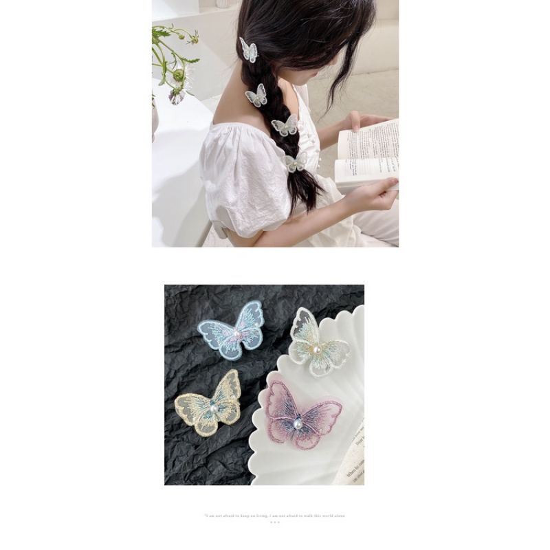 Kẹp tóc bướm cho bé và bạn gái mẫu mới nhất hiện nay. kẹp vải  nhiều màu sắc trẻ trung cá tính (shop giao ngẫu nhiên)