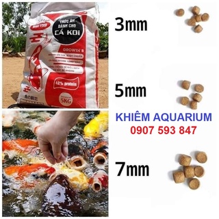 Cám king feed,cám cá koi king feed, thức ăn cá koi 42% đạm, mẫu mới 2021 bao 5kg