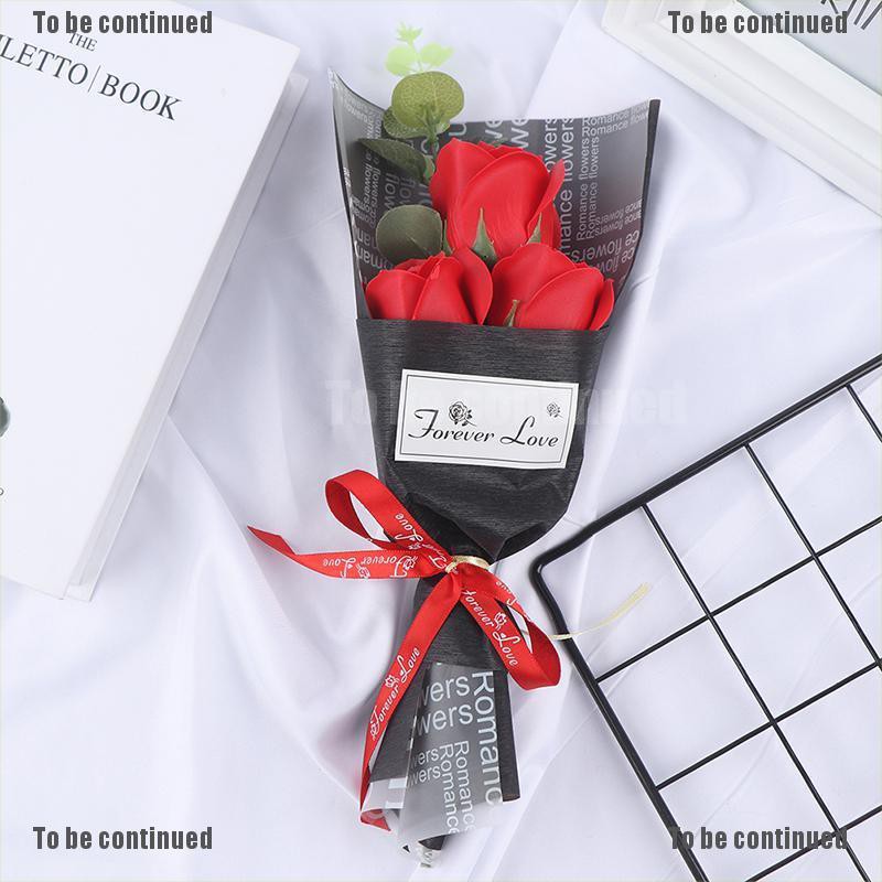 Bó 3 Hoa Hồng Sáp Làm Quà Tặng Ngày Của Mẹ