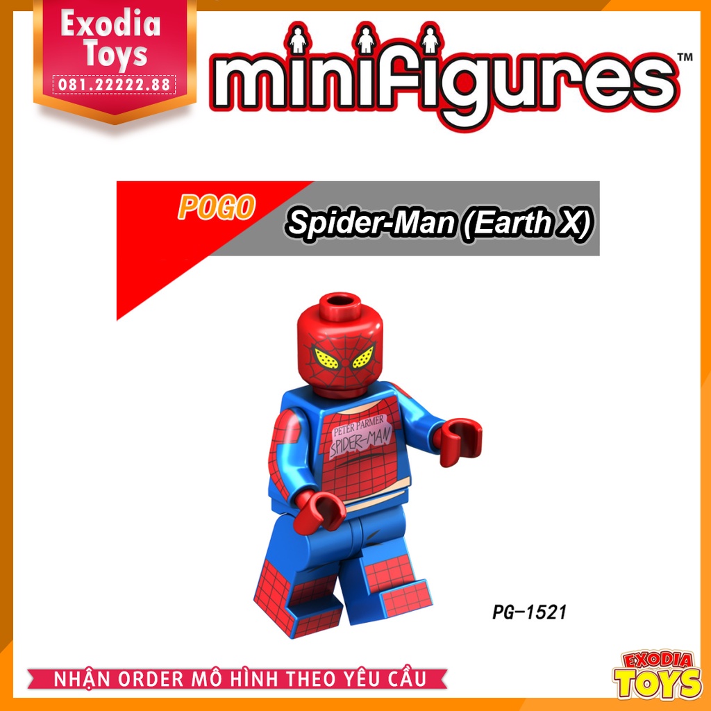 Xếp hình Minifigure siêu anh hùng vũ trụ Marvel và DC Comics - Đồ Chơi Lắp Ghép Sáng Tạo - POGO 8123