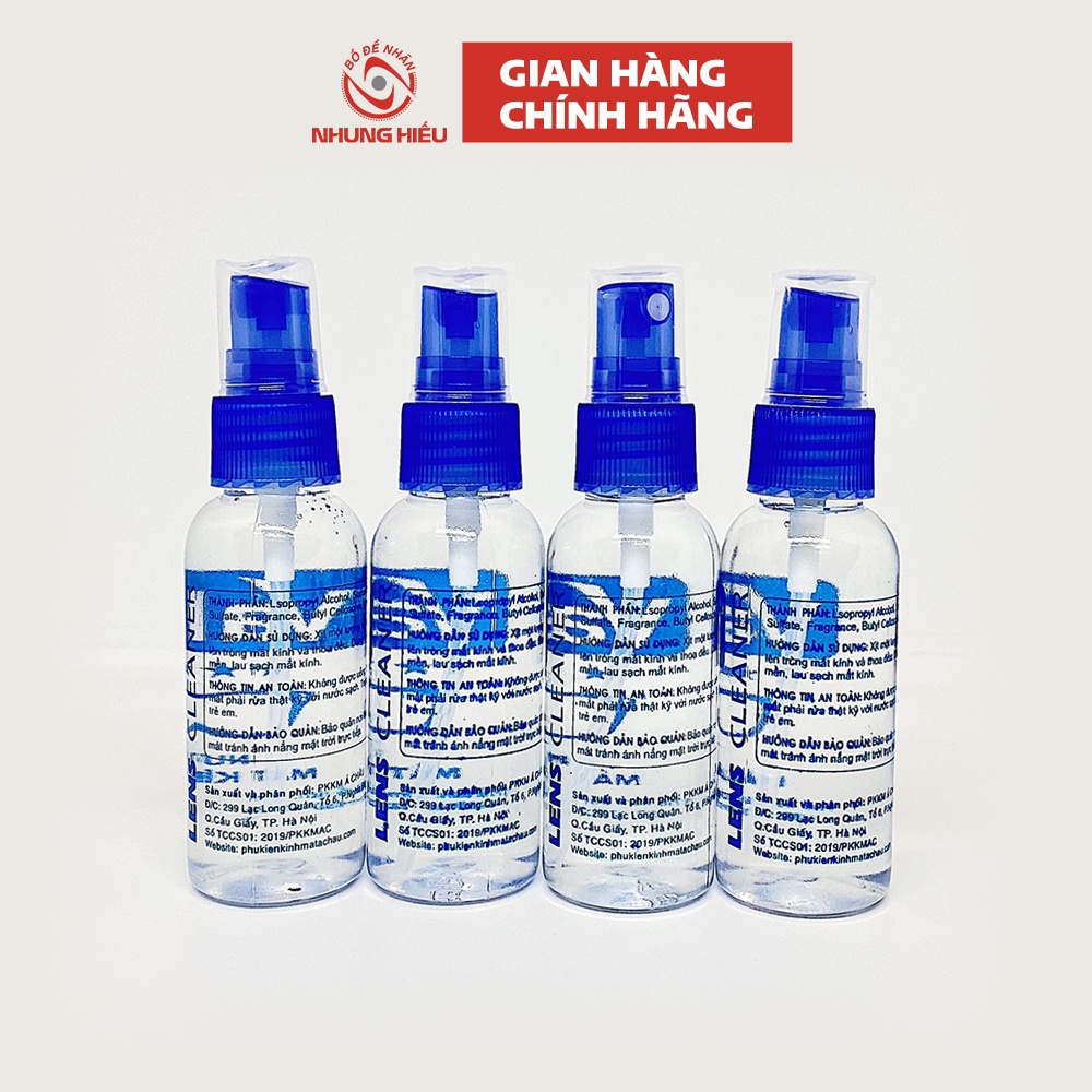 [Mã BMBAU50 giảm 50K đơn 150K] Lọ nước lau rửa mắt kính Nhung Hiếu cao cấp đa năng dạng xịt
