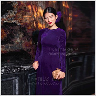 ✨💃 Kiêu Sa Sang Trọng Với Áo Dài Nhung Tím Huế ☂️ lãng mạn và hoài cổ ☂️