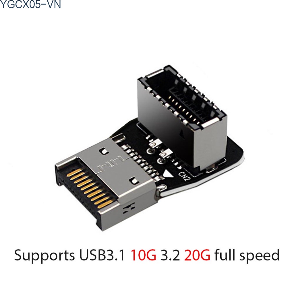 Đầu Chuyển Đổi Usb 3.1 Góc 90 Độ 10g Cho Bo Mạch Chủ Máy Tính | BigBuy360 - bigbuy360.vn