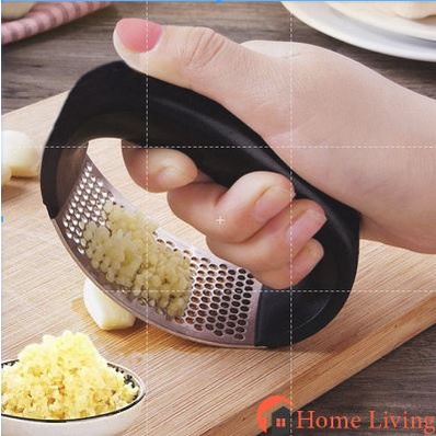 Dụng cụ dập nghiền tỏi ớt cầm tay Inox cán đen tiện lợi đa năng Shop Movava
