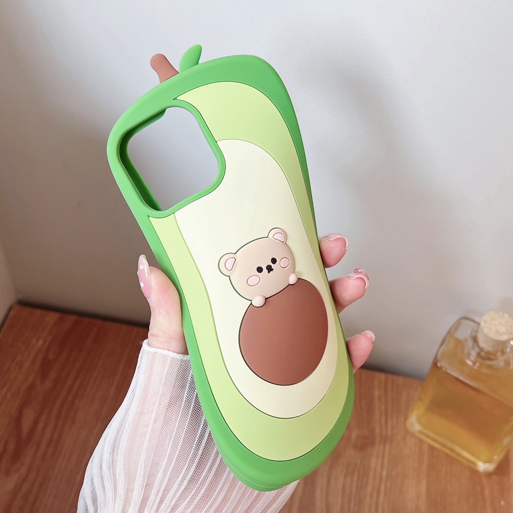 Ốp Điện Thoại Silicon Mềm Chống Sốc Hình Gấu Bơ Hoạt Hình Dễ Thương Cho 11 xs max 7P / 8 Plus / 12pro / 13 / pro max