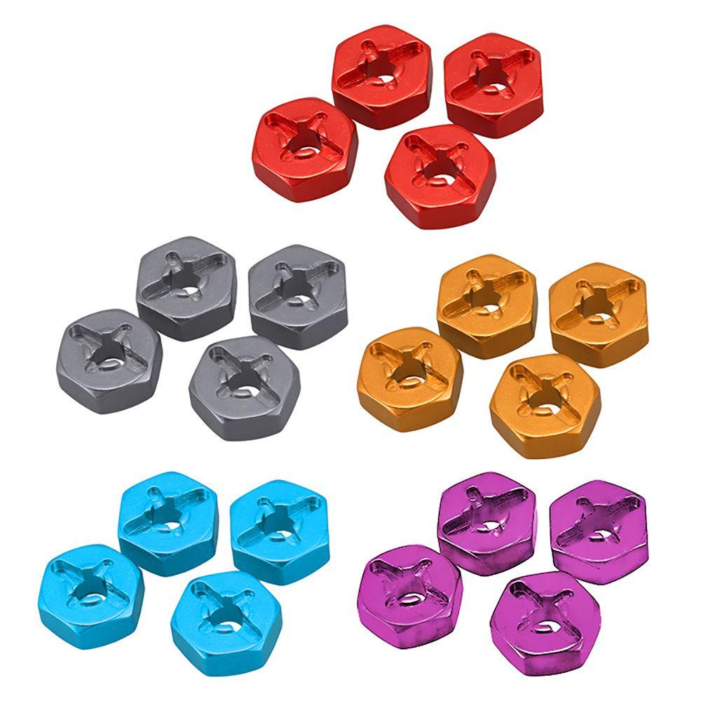 Set 4 Bộ Chuyển Đổi Bằng Hợp Kim Nhôm Dày 12mm Chuyên Dụng Cho Mô Hình Xe Hơi Điều Khiển Từ Xa 1 / 14