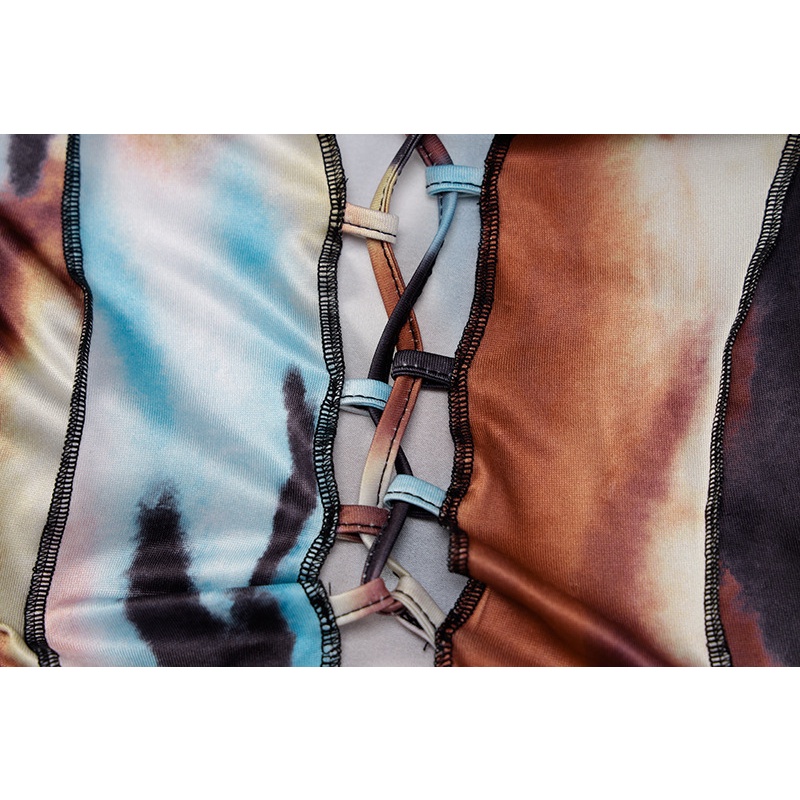 Váy dài tay in hình thời trang cho nữ