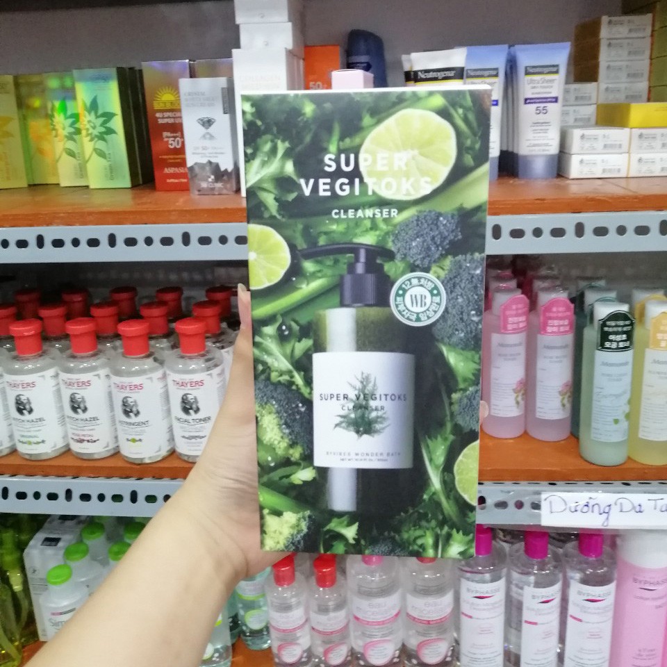 Sữa rửa mặt thải độc Super Vegitoks Cleanser 300ml Hàn Quốc - QM Beauty
