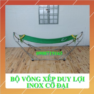 BỘ VÕNG XẾP DUY LỢI INOX CỠ ĐẠI GỒM KHUNG+VÕNG