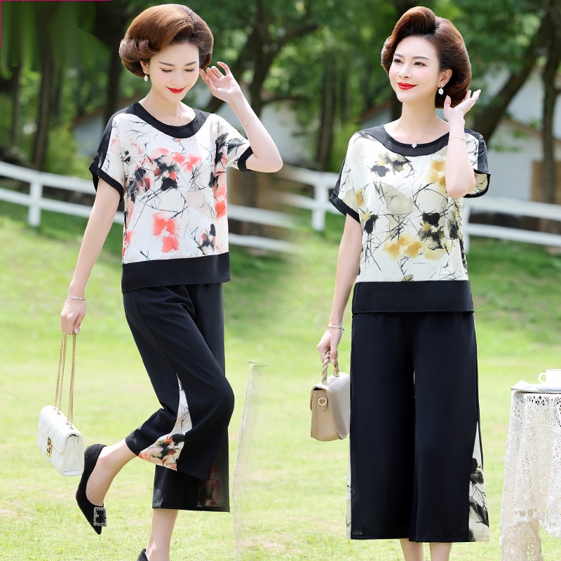 Áo Sơ Mi Chiffon Phong Cách Phương Tây Thời Trang Mùa Hè Hàng Mới Dành Cho Phụ Nữ Trung Niên 2022