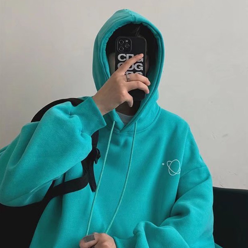 Áo Hoodie Tay Dài In Họa Tiết Hành Tinh Thời Trang Hàn Quốc Size M-XXXL