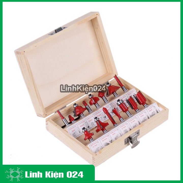 Bộ Mũi Soi Gỗ Đa Năng Gồm 12 Mũi (Mũi Đánh Phay)