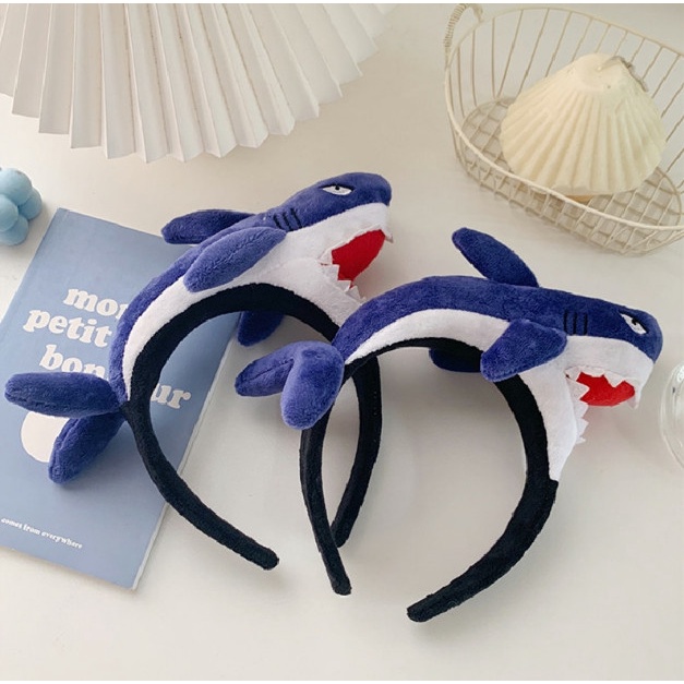 CÀI TÓC CÁ MẬP XANH DƯƠNG DỄ THƯƠNG CÁ TÍNH CHO NỮ